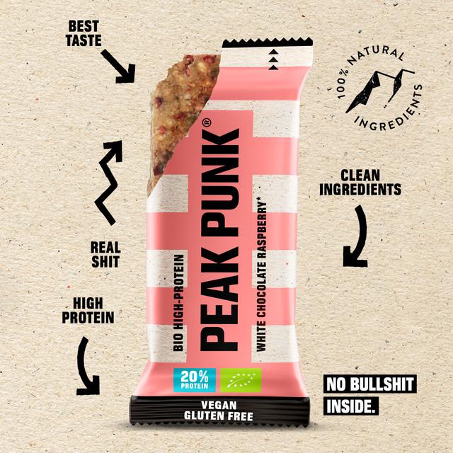 Produktbild Peak Punk Bio High Protein (White Chocolate Raspberry, 12 Stk., 660 g)