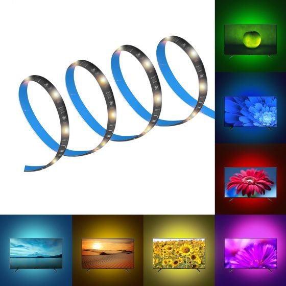 Actual product image Xlayer Light band Echo LED Strip 3m multicolor dimmable (Multicoloured, 50 cm, Indoor)
