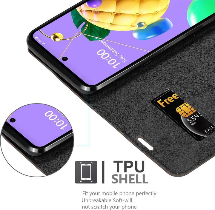 Actual product image Cadorabo Book Invisible Magnet Cover (LG K52)