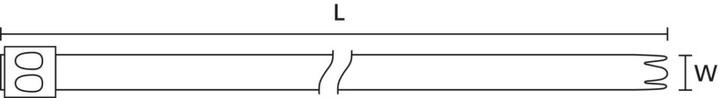 Immagine prodotto HellermannTyton Fascetta, acciaio inossidabile, 838x12.3 (Fascette in metallo, 838 mm, 50 pz.)