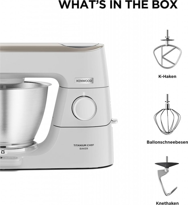 Image du produit Kenwood Chef Baker en titane (1200 W)