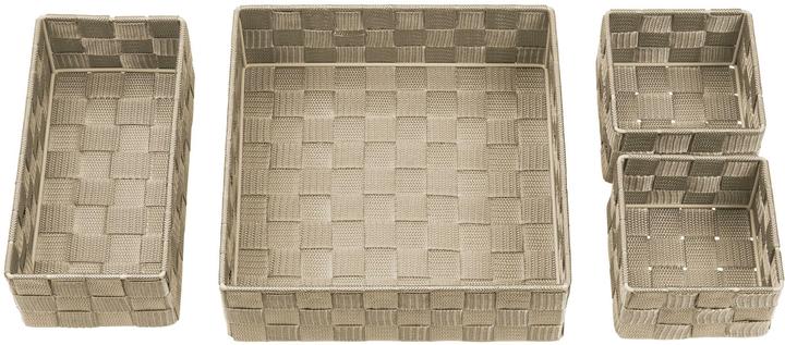 Actual product image Diaqua Storage Basket Irina 4 pieces, Beige (26 cm, 4x)
