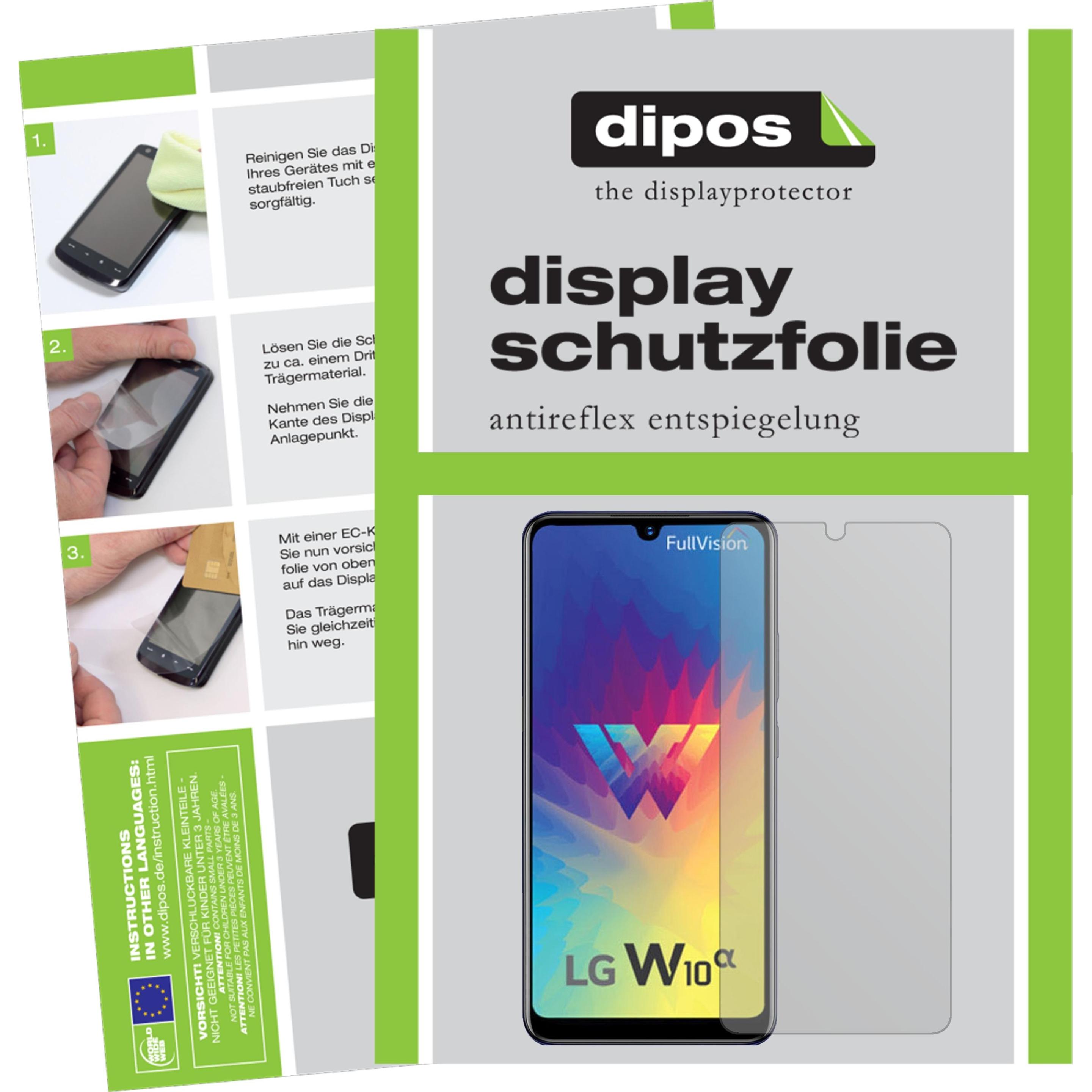 Dipos Displayschutzfolie Antireflex (6 Stück, LG W10 Alpha), Smartphone Schutzfolie, Transparent