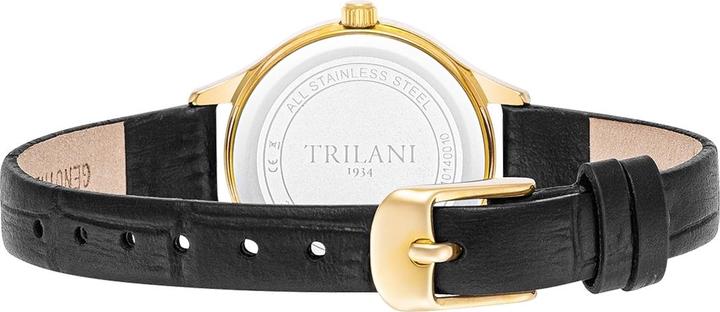 Produktbild Trilani Damen Quarzuhr Echtleder Schwarz - 30492 (Analoguhr, 26 mm)
