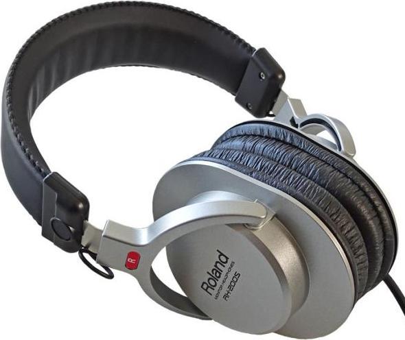 Actual product image Roland RH-200S Silver headphones with wall bracket (NC, Cable)