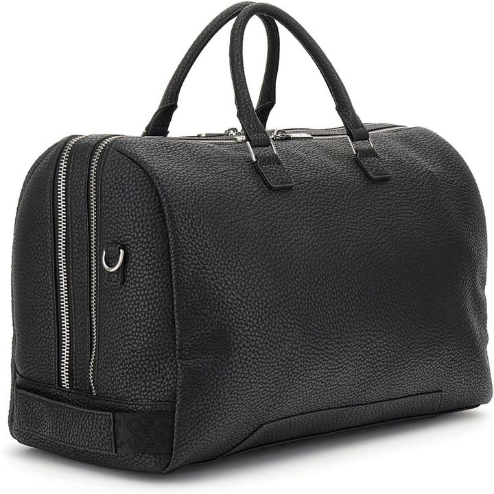 Actual product image Guess Torino - Duffle Bag, Schwarze Lederoptik (32 l)
