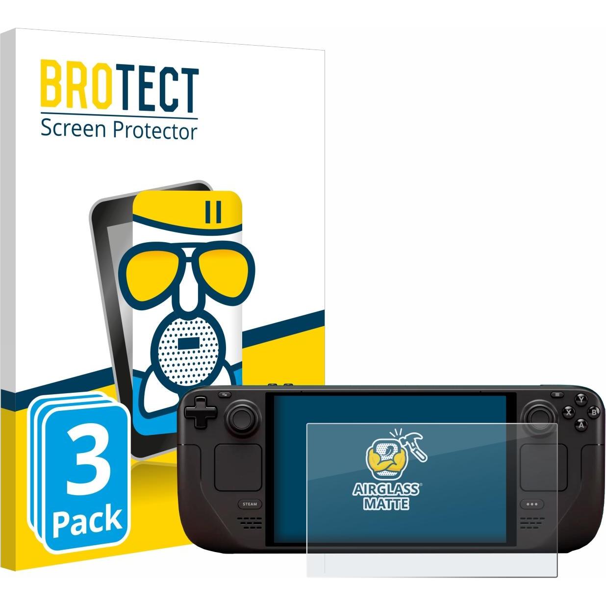 BROTECT AirGlass Panzerglasfolie Matt, Weiteres Gaming Zubehör, Grau