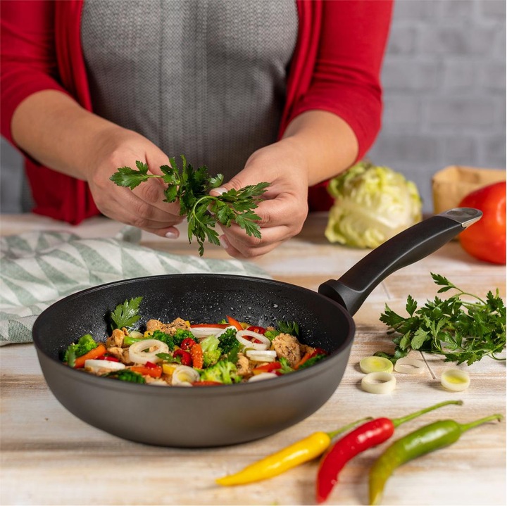 Productafbeelding Kuhn Rikon Gourmet Star Koekenpan Hoog 28cm (28 cm, Koekenpan, Aluminium)