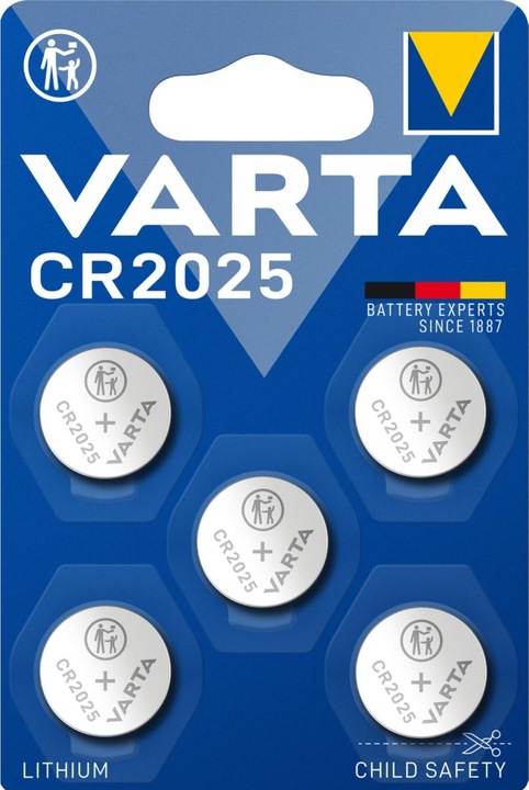 Produktbild Varta Electronics CR2025 (5 Stk., CR2025, 165 mAh)