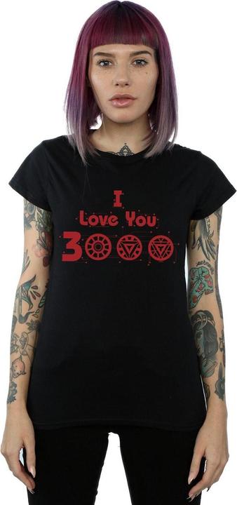 Actual product image Womens/Ladies Avengers Endgame I Love You 3000 Circuits Cotton T-Shirt (S)