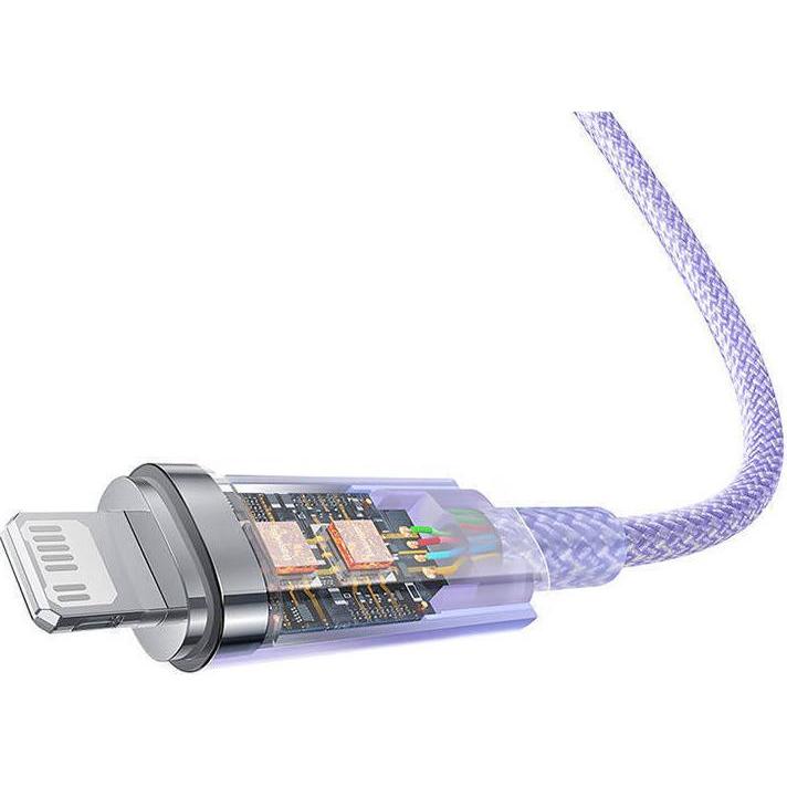 Thumbnail - Baseus Fast Charging cable USB-C to Lightning Explorer Series 1m, 20W (purple) (1 m), USB Kabel