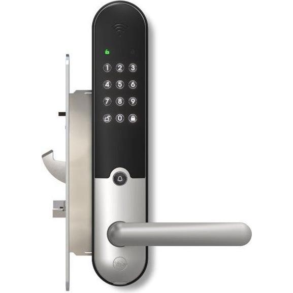 Yale, Controllo degli accessi, Doorman L3S Flex Smart lås (børstet sort) (Bluetooth, Smartphone, Combinazione numerica elettronica)