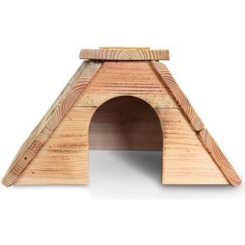 Thumbnail - Utopia Caviahuis Schuin Dak Gebrand Douglas Hout, Kleintierstalleinrichtung