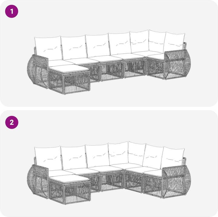 Produktbild vidaXL Garten-Sofa