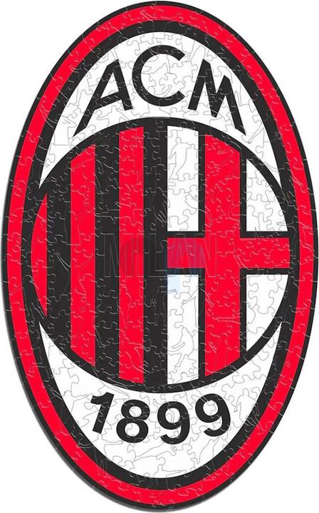 Immagine prodotto Iconic AC Milan - Logo - Puzzle in Legno Taglia L (500 Pezzi) (500 pezzi)