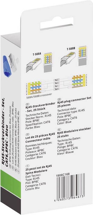 Produktbild Quadrios RJ 45 Steckverbinder Set 6