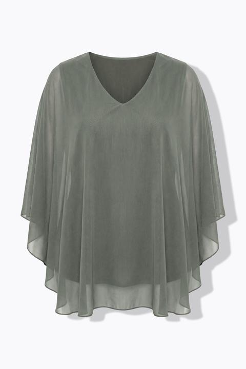 Produktbild Miamoda Meshbluse, weite Passform, Muster, Rückenschlitz (54, 56)