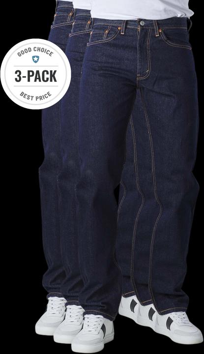 Produktbild Levis 501 Jeans Straight Fit rinse 3-Pack