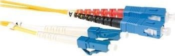 Produktbild 1.5 meter LSZH Singlemode 9/125 OS2 fiber patch cable duplex with LC and SC connectors (1.50 m)