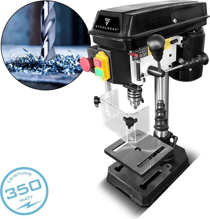Stahlwerk Säulenbohrmaschine BD-350 ST 350W Leistung 620-2.620 U/min Ø 13 mm