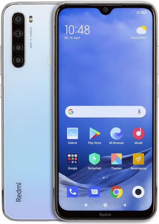 Produktbild Xiaomi Redmi Note 8 2021 (64 GB, Moonlight White, 6.30", Dual SIM, 4G)