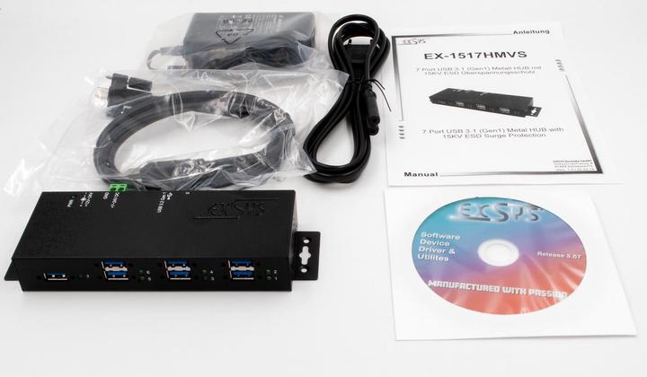 Produktbild Exsys USB-Hub EX-1517HMVS (USB-B, 7 Ports)