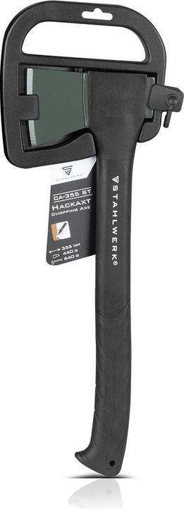 Actual product image Stahlwerk Axe Ca-355 St 355 mm Forestry Axe Made Of Carbon Steel With Fibreglass Handle