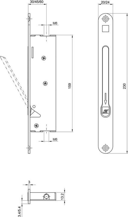 Produktbild MSL Falztreibriegelschlösser 1708