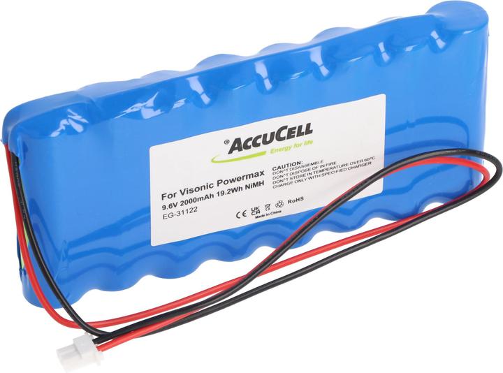 Actual product image AccuCell Akku Visonic Powermax. Pro 0-9912-G, 103-300672, GP180AAH8BMX (1 pcs., Device specific, 1800 mAh, Rechargeable battery)