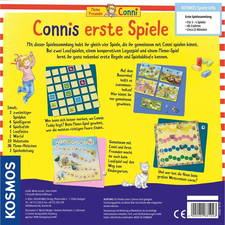 Produktbild Kosmos Connis erste Spiele (Deutsch, 2 - 4 Spieler)