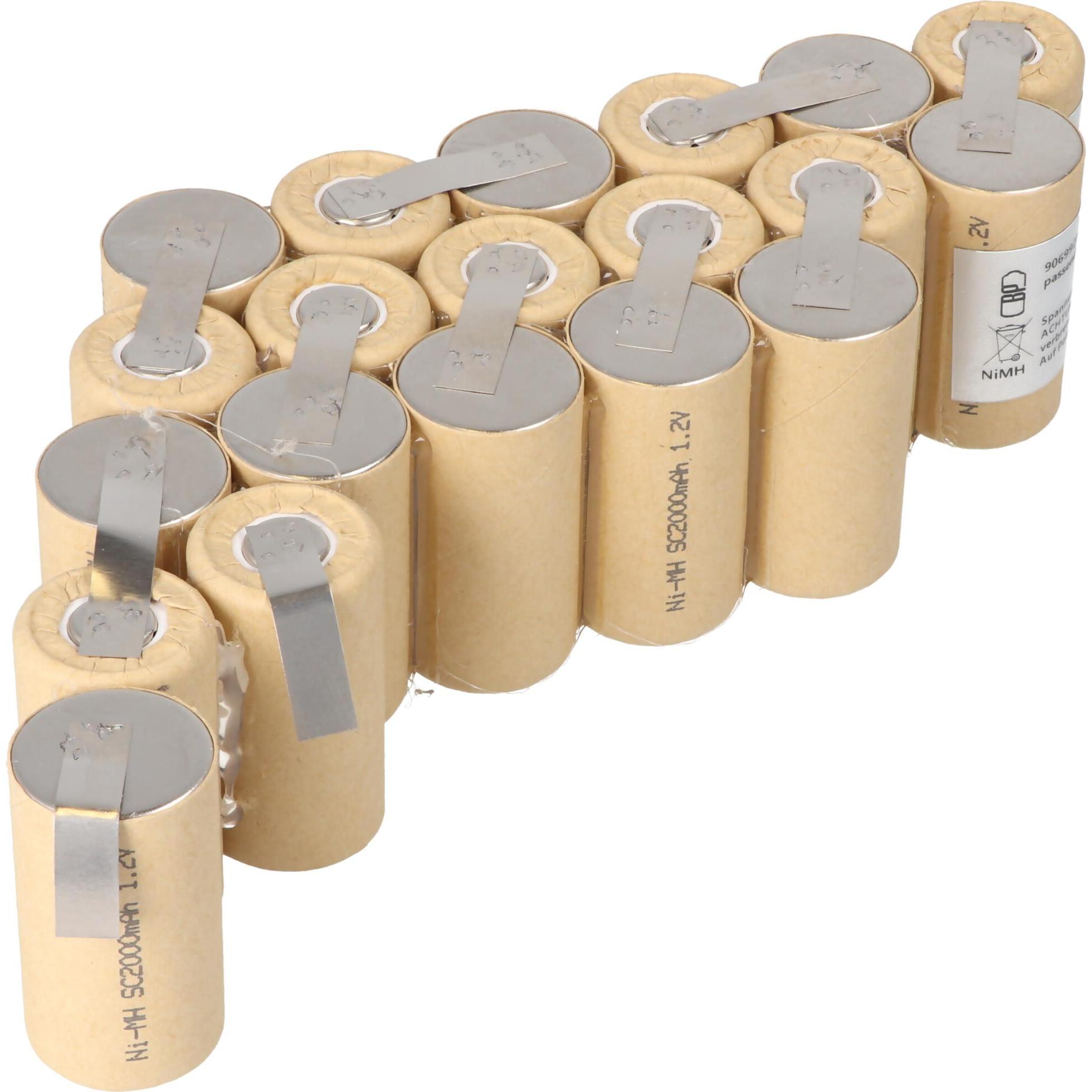 Thumbnail - XCell, Werkzeugakku + Ladegerät, Einsatz für Werkzeugakku NiMH 24V 2,0Ah zum Selbsteinbau passend für FlyMarker (24 V)