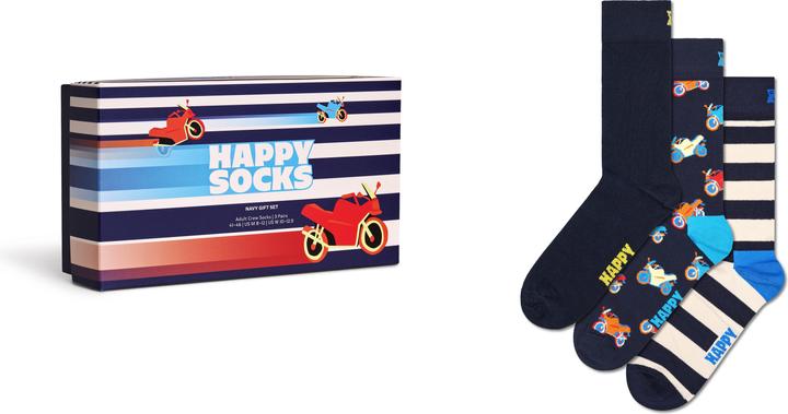 Produktbild Happy Socks 3-Pack Navy Gift Set (3er Pack, 41 - 46)