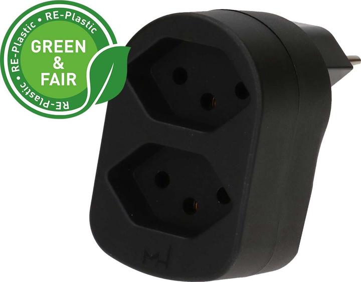 Actual product image Max Hauri ADAPT 2x Typ 13 schwarz drehbar Green+Fair (2x, Type 13)