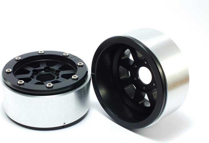 Actual product image Metsafil beadlock wheels hammer black/black 1.9 (2 pcs.) without wheel hub