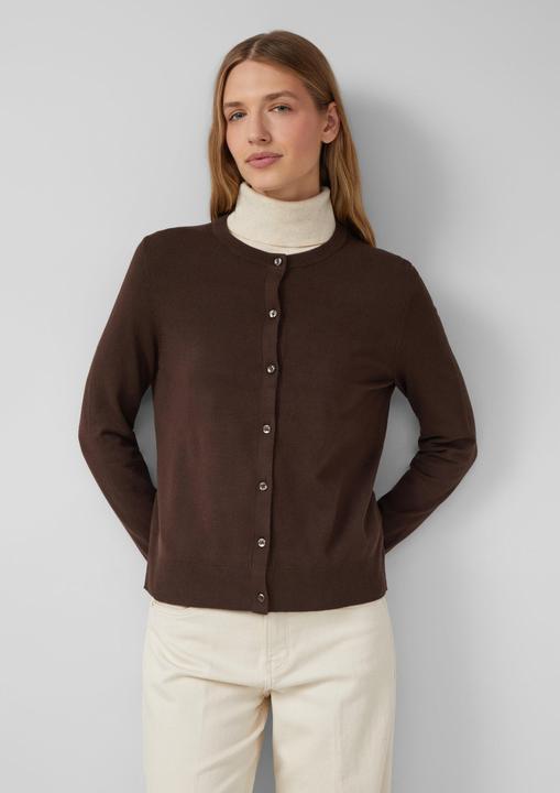 Produktbild s.Oliver Strickjacke Feinstrick-Cardigan aus Viskosemix (44)