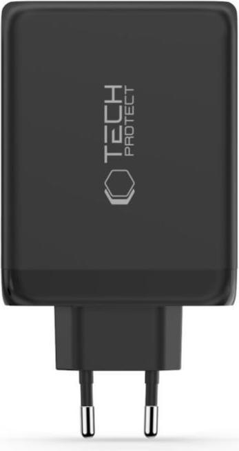 Image du produit Tech-Protect NC200W-GAN 4-PORT NETZLADEGERÄT PD 200W / QC3.0 SCHWARZ (200 W, 4 ports)