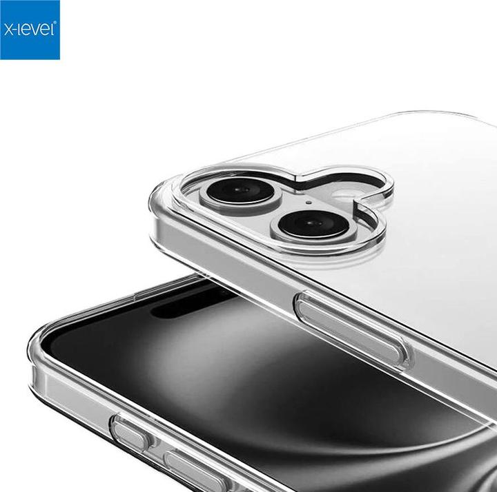 Image du produit X-Level iPhone 16e - Antislip Clear Case, Transparent (Apple iPhone 16e)