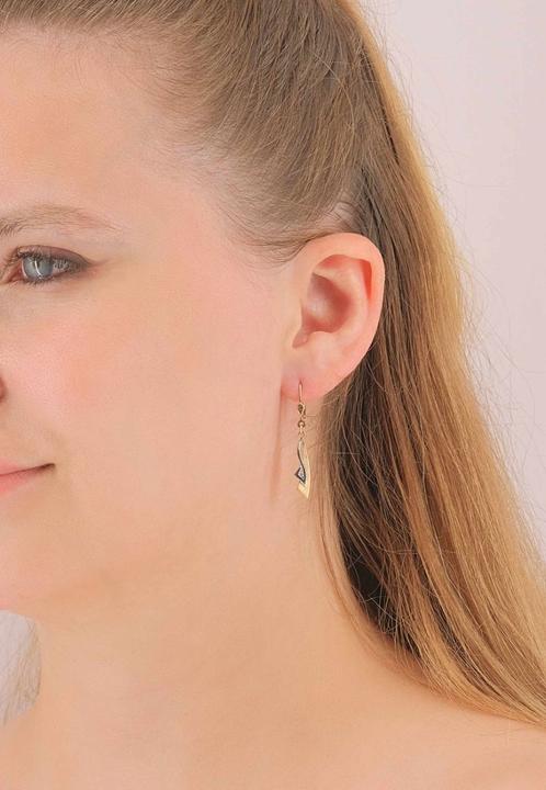 Image du produit Muau Boucles d'oreilles diamant bicolore 750/18C