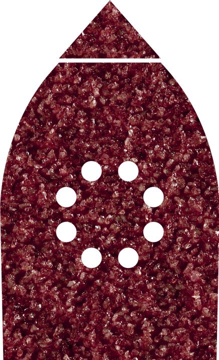 Actual product image wolfcraft 6 Adhesive sanding sheets Aluminium oxide K40 107x142mm (40)