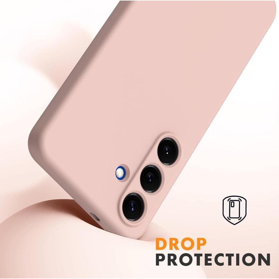 Thumbnail - Screenguard Liquid Silicone Case Hülle (Samsung Galaxy S25+), Smartphone Hülle, Rosa