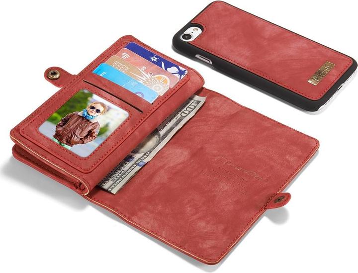 Produktbild Caseme 2 in 1 Retro Wallet Hülle mit Münzfach (Apple iPhone 8, Apple iPhone 7, Apple iPhone SE (2nd Gen), Apple iPhone SE (3rd Gen))