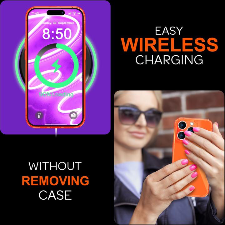 Image du produit Nalia Transparent Transparent Neon Silicone Cover (Apple iPhone 16 Pro)