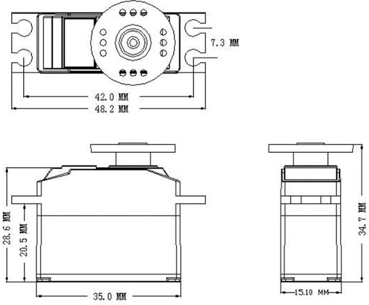 Productafbeelding Power HD R6 HV 6-8,4V MG BB Coreless Motor doppelt kugelgelagert Digital Servo