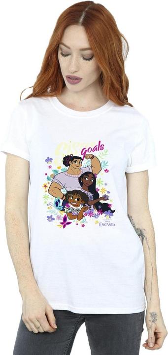 Actual product image Disney Womens/Ladies Encanto Sister Goals Cotton Boyfriend T-Shirt (3XL)