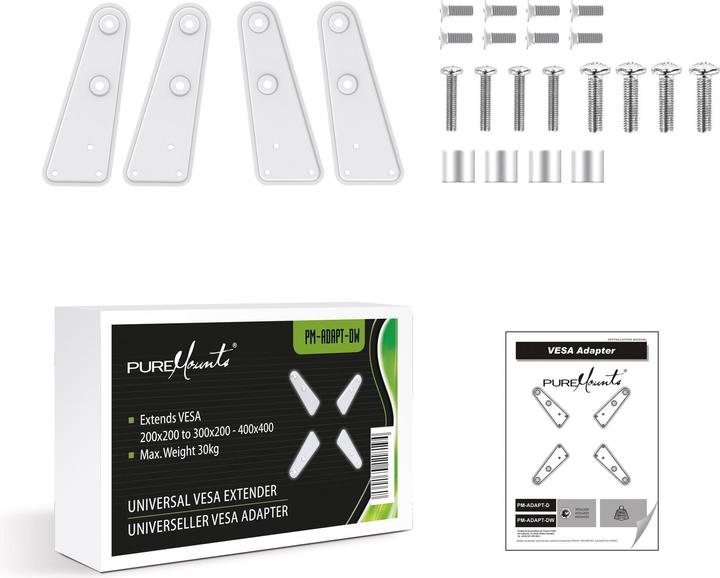 Actual product image PureMounts Pm-Adapt-Dw (Wall, 30 kg)
