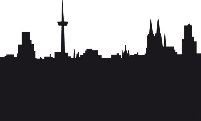 Actual product image Trenddeko Cologne Skyline (60 x 36 cm)