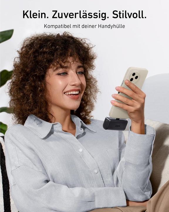 Image du produit Anker Nano Powerbank 5000mAh mit USB-C (5000 mAh, 22.50 W)