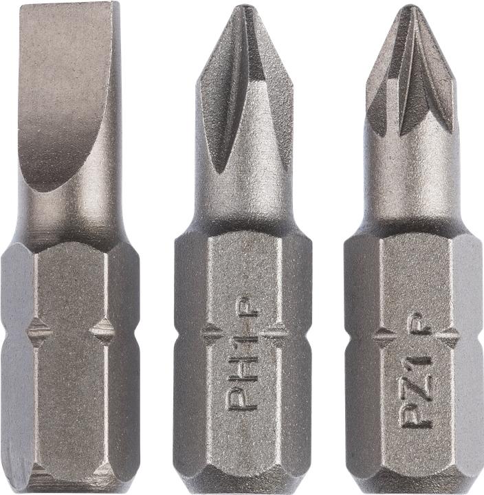 Produktbild Bosch Zubehör 3tlg. Schrauberbit-Set Standard, gemischt (S, PH, PZ) (Schraubschlitz)