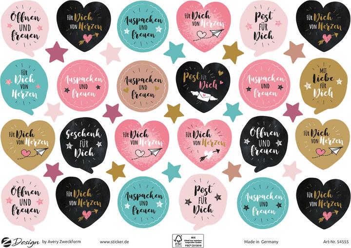 Actual product image Avery Deco stickers
