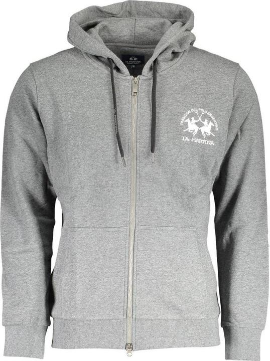 Produktbild La Martina Grauer Baumwollpullover für Männer (XL)